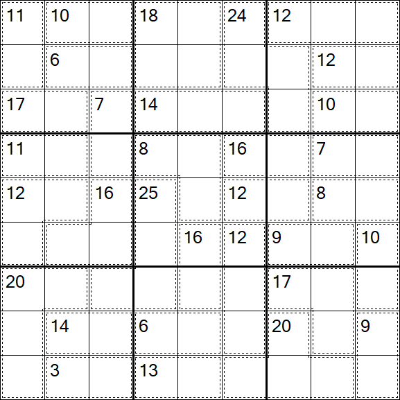 Killer Sudoku - Médio