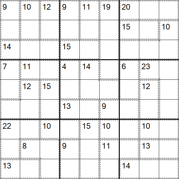 Killer Sudoku - Médio