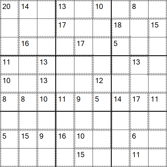 Killer Sudoku - Médio