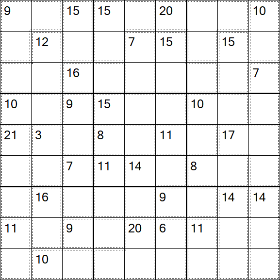Killer Sudoku - Médio