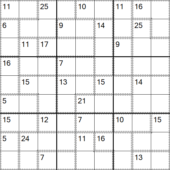 Killer Sudoku - Medium