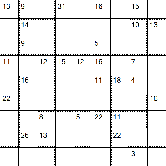 Killer Sudoku - Medium