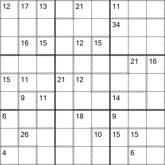 Killer Sudoku - Medium
