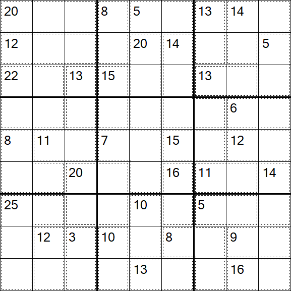 Killer Sudoku - Medium