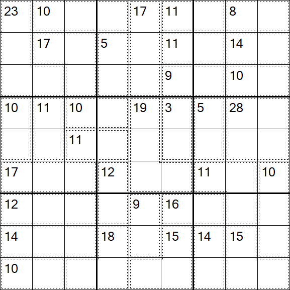 Killer Sudoku - Medium