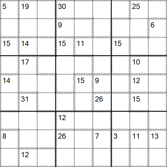 Killer Sudoku - Médio