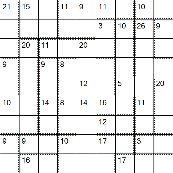 Killer Sudoku - Médio