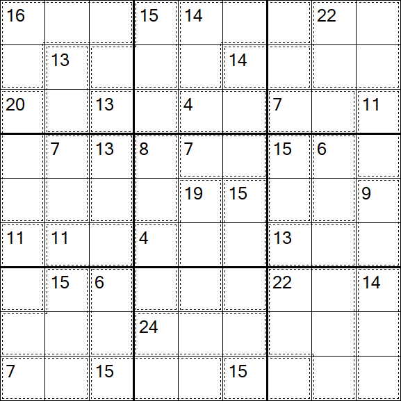 Killer Sudoku - Medio