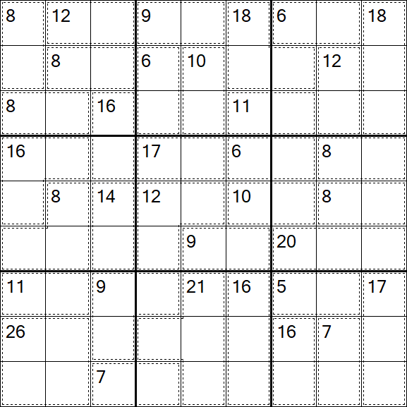 Killer Sudoku - Moyen