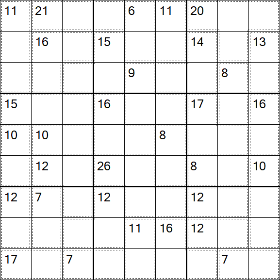 Killer Sudoku - Medio