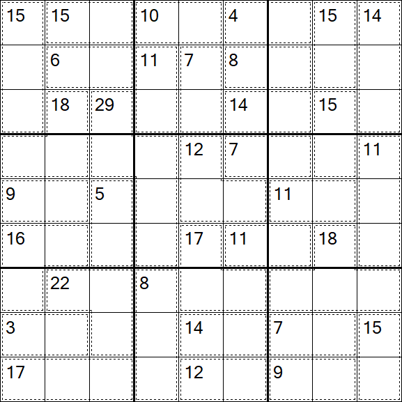 Killer Sudoku - Médio