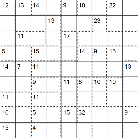 Killer Sudoku - Médio