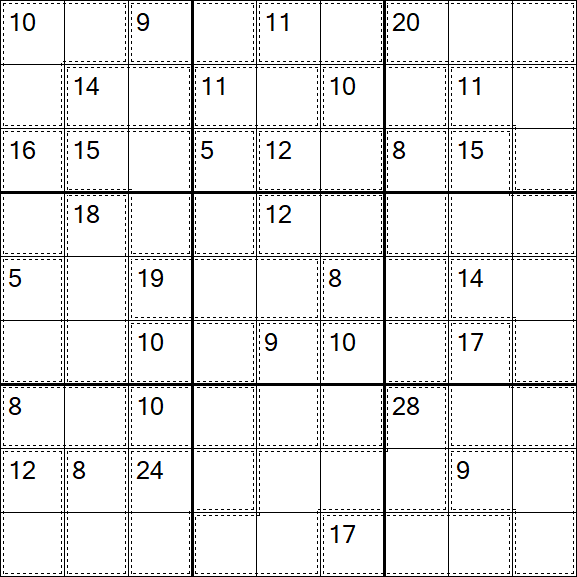 Killer Sudoku - Medio