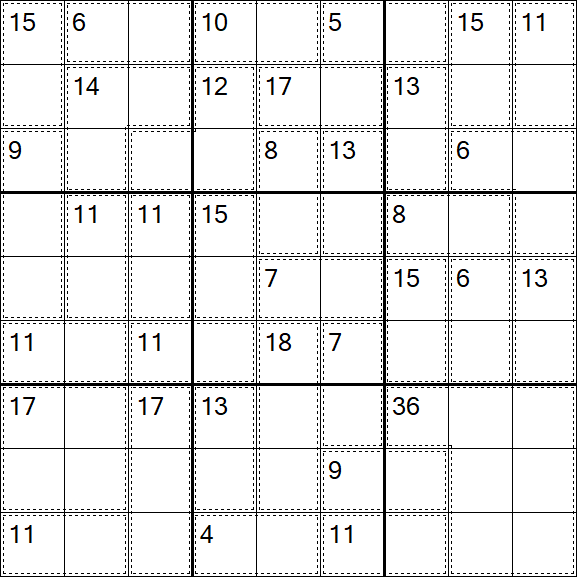 Killer Sudoku - Moyen