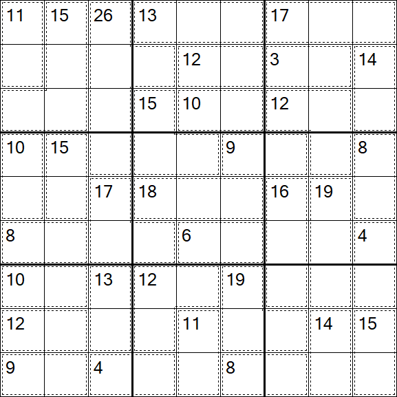 Killer Sudoku - Moyen