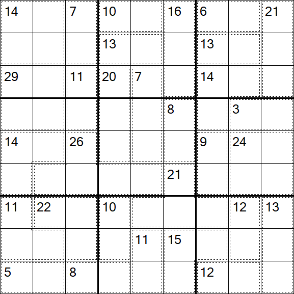 Killer Sudoku - Moyen