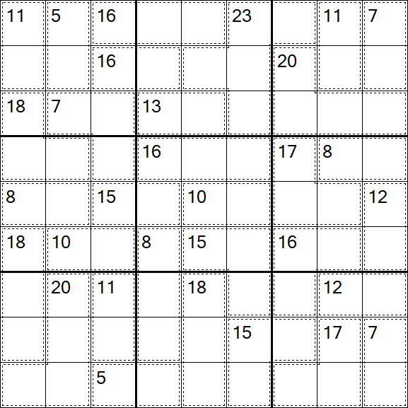 Killer Sudoku - Moyen