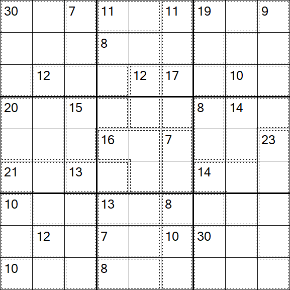 Killer Sudoku - Medio