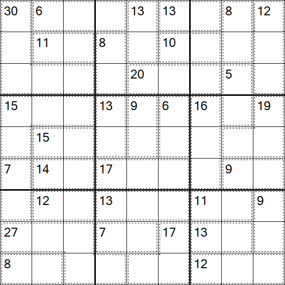 Killer Sudoku - Medio