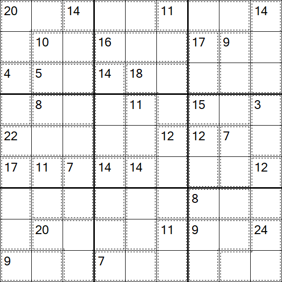 Killer Sudoku - Medio