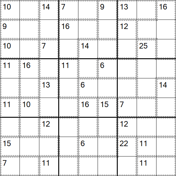 Killer Sudoku - Moyen