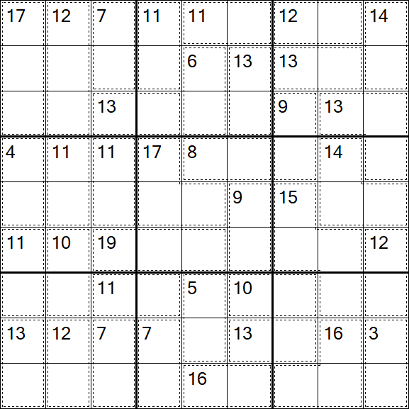 Killer Sudoku - Moyen