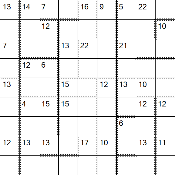 Killer Sudoku - Medio