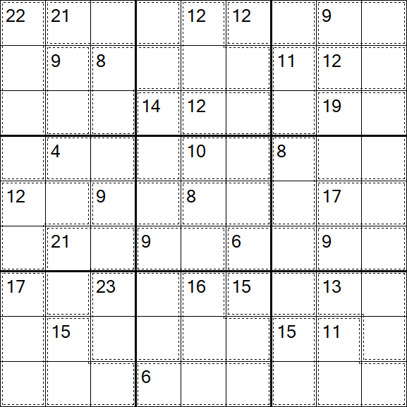 Killer Sudoku - Moyen