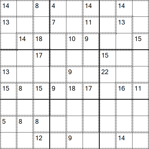 Killer Sudoku - Medio