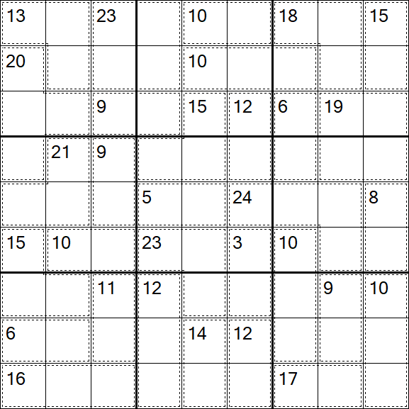 Killer Sudoku - Medio