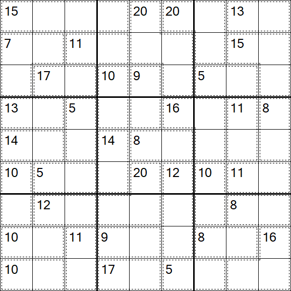 Killer Sudoku - Moyen