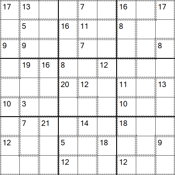 Killer Sudoku - Moyen