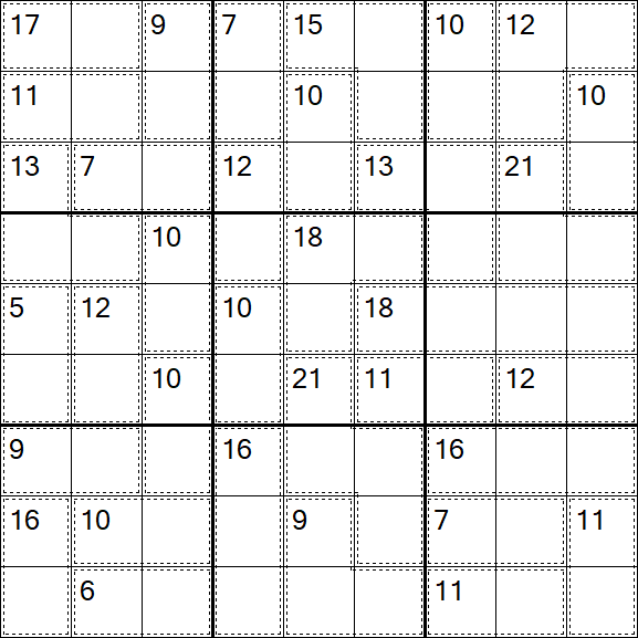 Killer Sudoku - Moyen