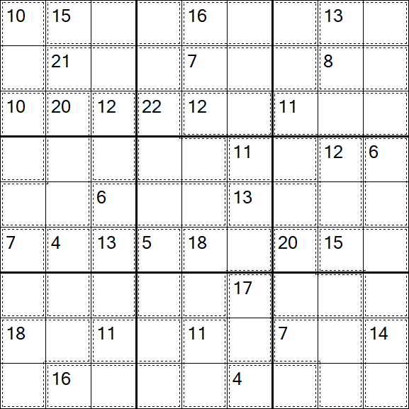 Killer Sudoku - Medio
