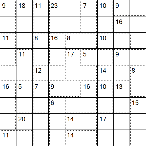 Killer Sudoku - Moyen