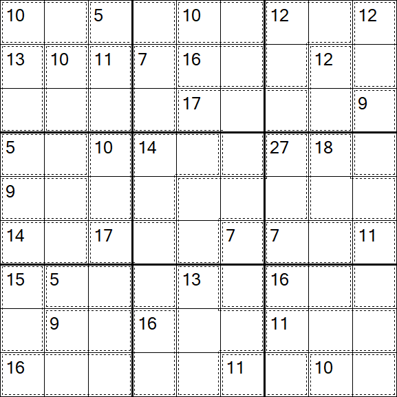 Killer Sudoku - Medio