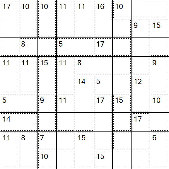 Killer Sudoku - Medio