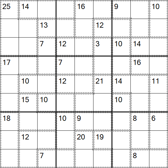 Killer Sudoku - Medio