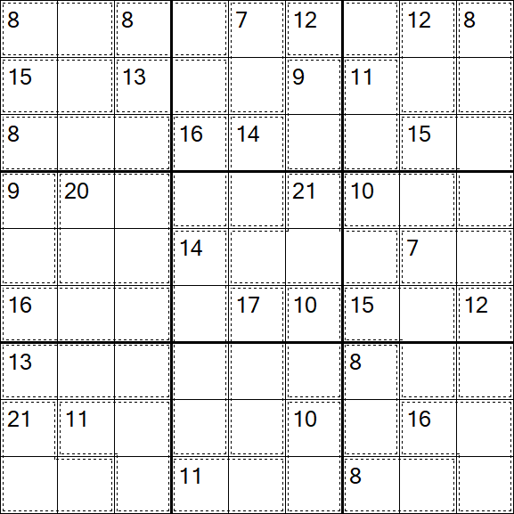 Killer Sudoku - Medio