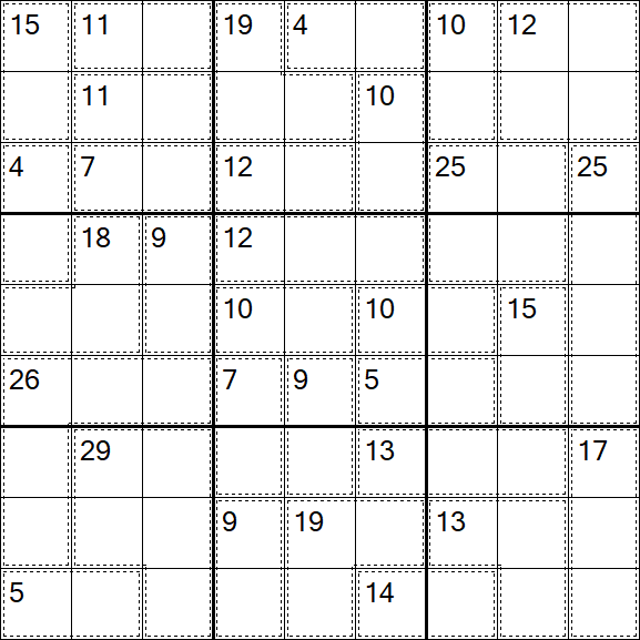 Killer Sudoku - Medio