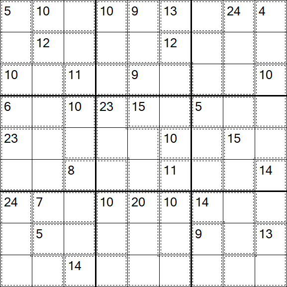 Killer Sudoku - Medio