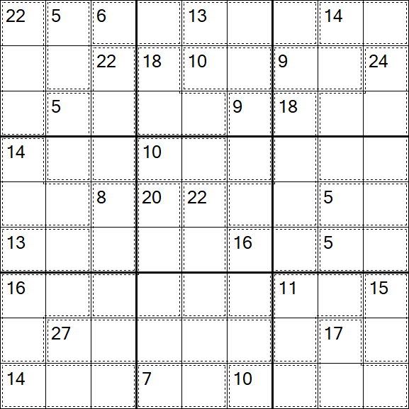 Killer Sudoku - Medio