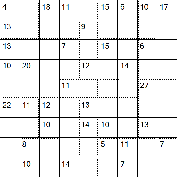 Killer Sudoku - Medio