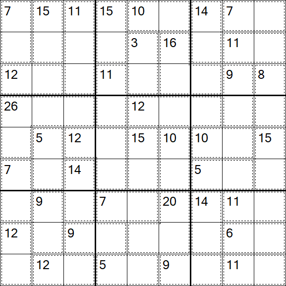 Killer Sudoku - Medio