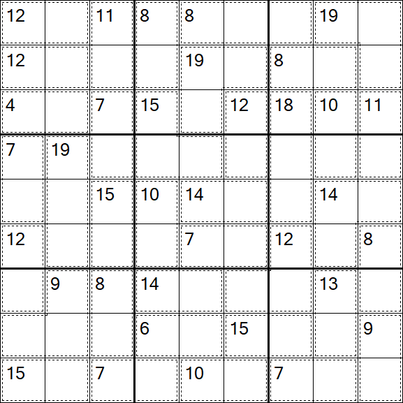 Killer Sudoku - Medio