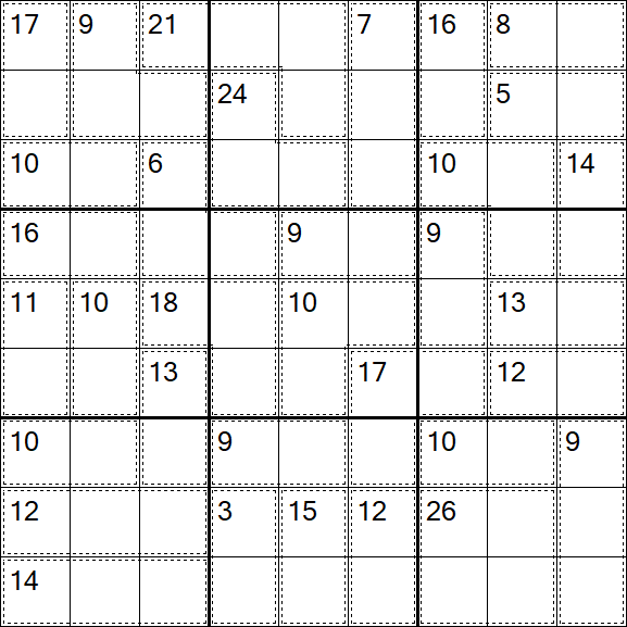 Killer Sudoku - Medio