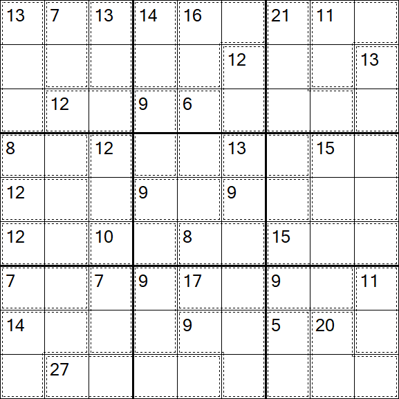 Killer Sudoku - Medio