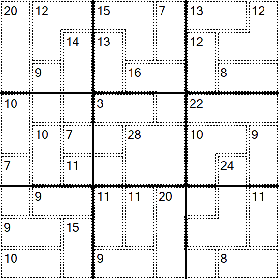 Killer Sudoku - Medio