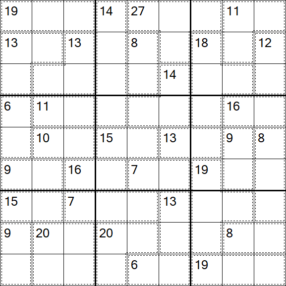 Killer Sudoku - Medio