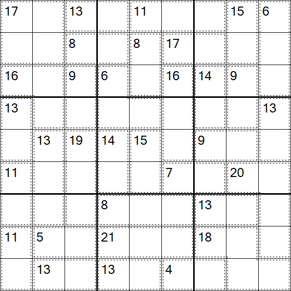 Killer Sudoku - Medio